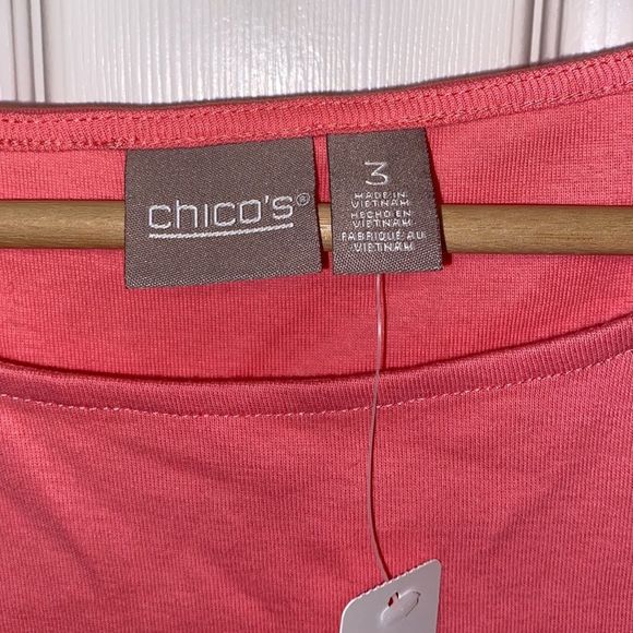 Chico's Women's Dropped Armhole Pink Tank Top Size XL. I did remove tag. - Picture 5 of 7